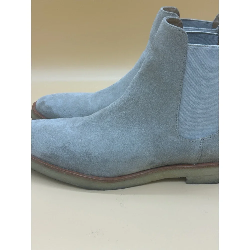New Republic Chelsea Boots Tan Beige Suede Crepe Sole Men's Size 9.5